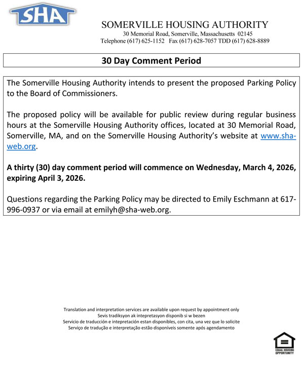 30 Day Comment Period Notice